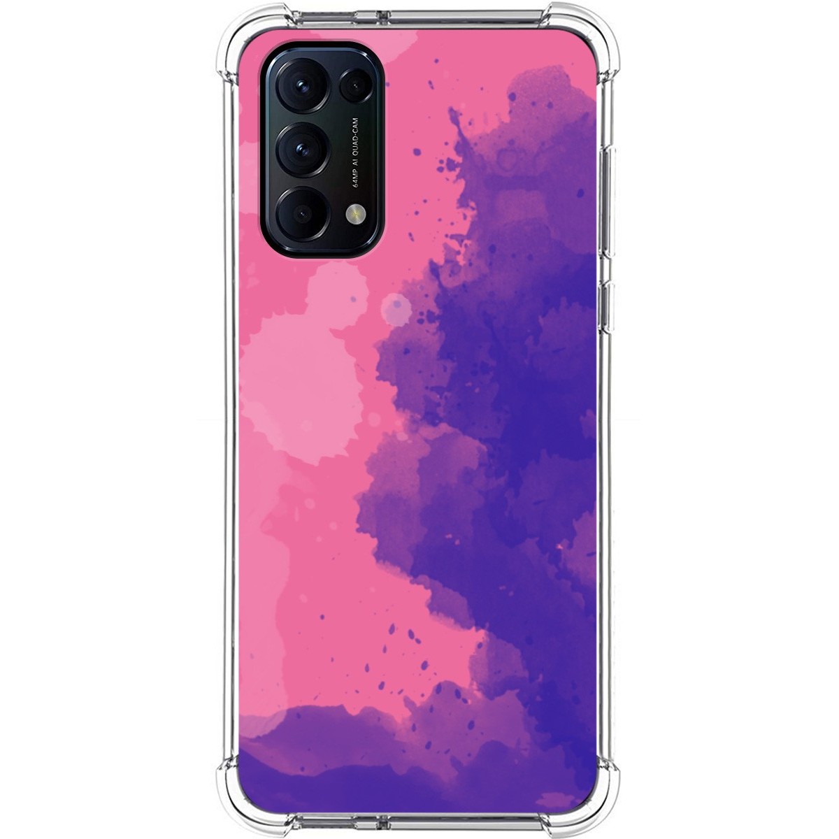 Funda Silicona Antigolpes para Oppo Find X3 Lite 5G diseño Acuarela 07 Dibujos