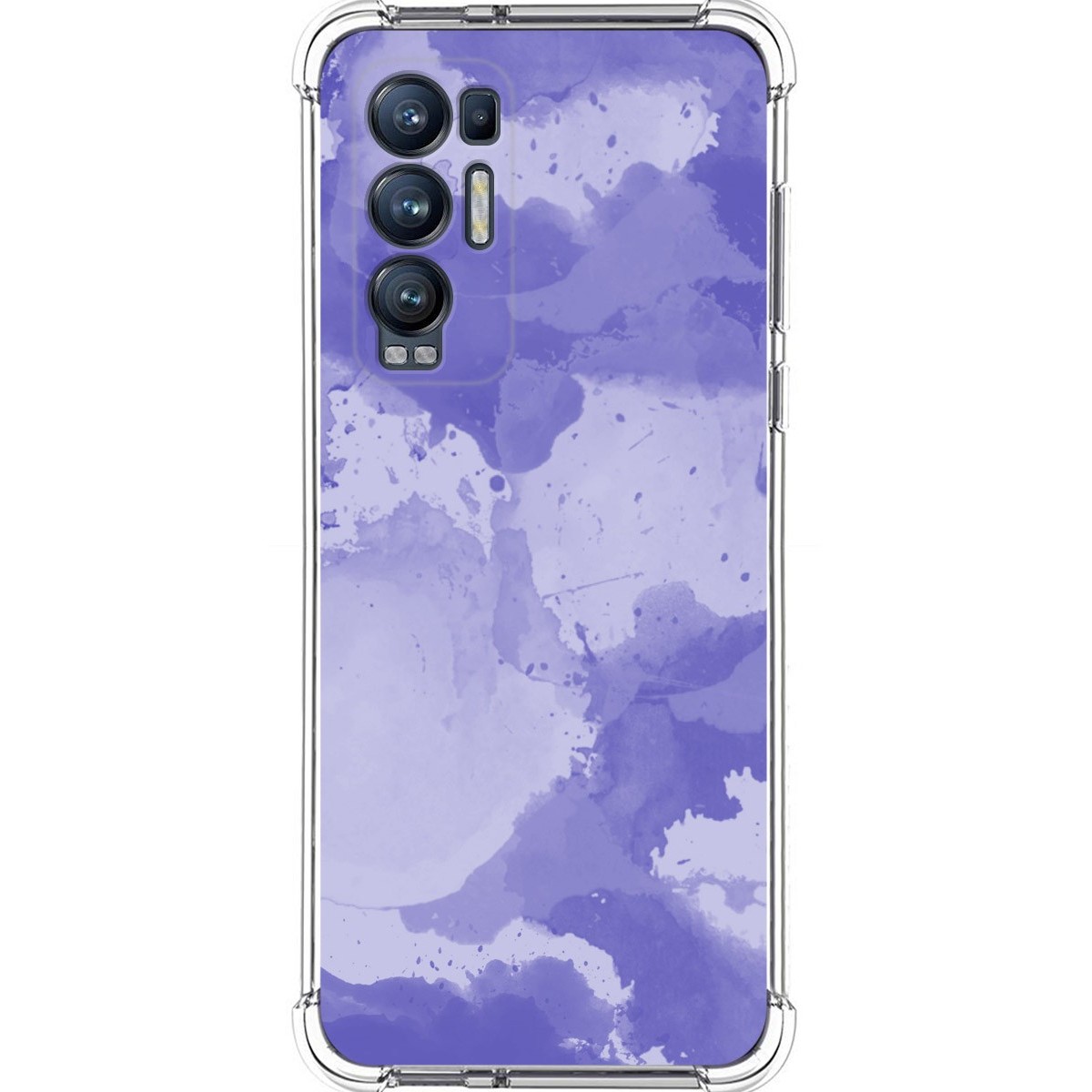 Funda Silicona Antigolpes para Oppo Find X3 Neo 5G diseño Acuarela 01 Dibujos