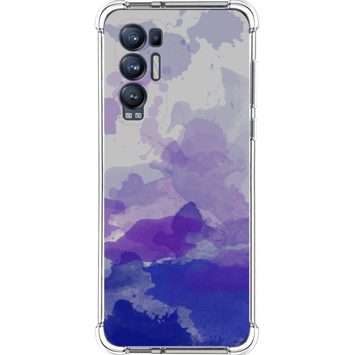 Funda Silicona Antigolpes para Oppo Find X3 Neo 5G diseño Acuarela 09 Dibujos