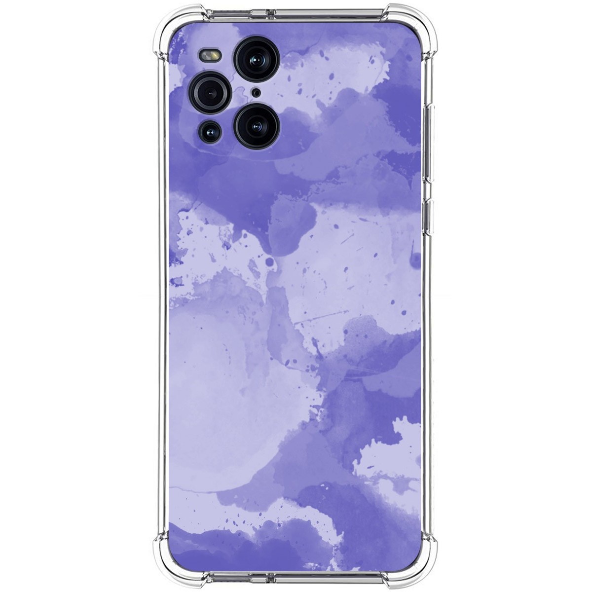 Funda Silicona Antigolpes para Oppo Find X3 Pro 5G diseño Acuarela 01 Dibujos
