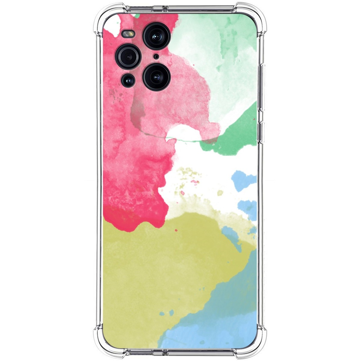 Funda Silicona Antigolpes para Oppo Find X3 Pro 5G diseño Acuarela 02 Dibujos