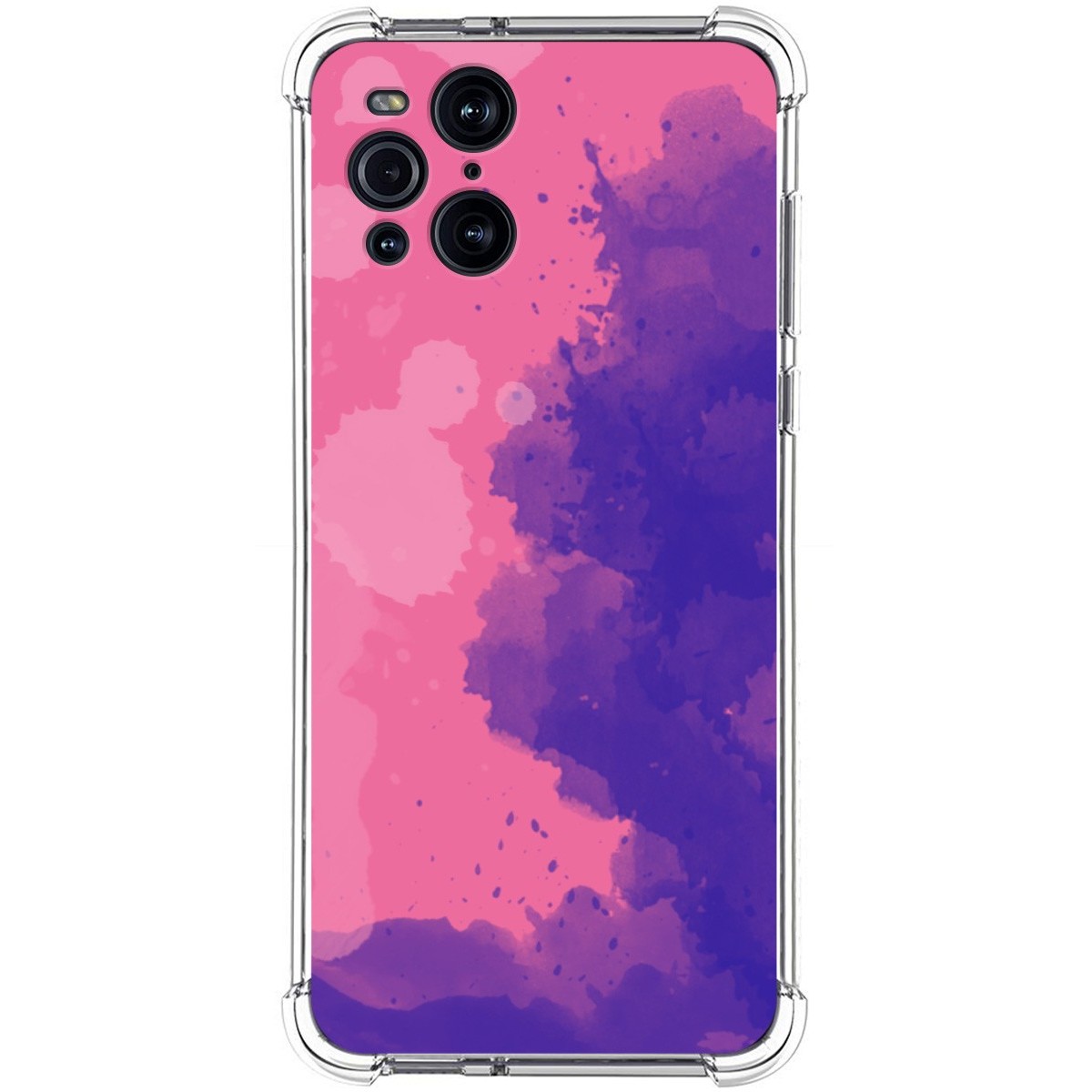 Funda Silicona Antigolpes para Oppo Find X3 Pro 5G diseño Acuarela 07 Dibujos