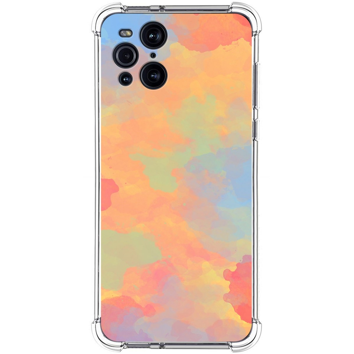 Funda Silicona Antigolpes para Oppo Find X3 Pro 5G diseño Acuarela 08 Dibujos
