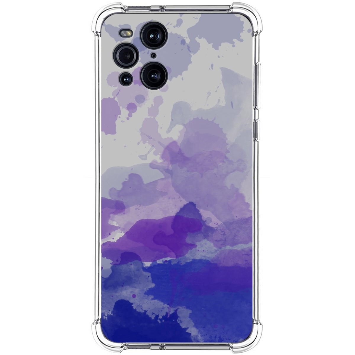 Funda Silicona Antigolpes para Oppo Find X3 Pro 5G diseño Acuarela 09 Dibujos