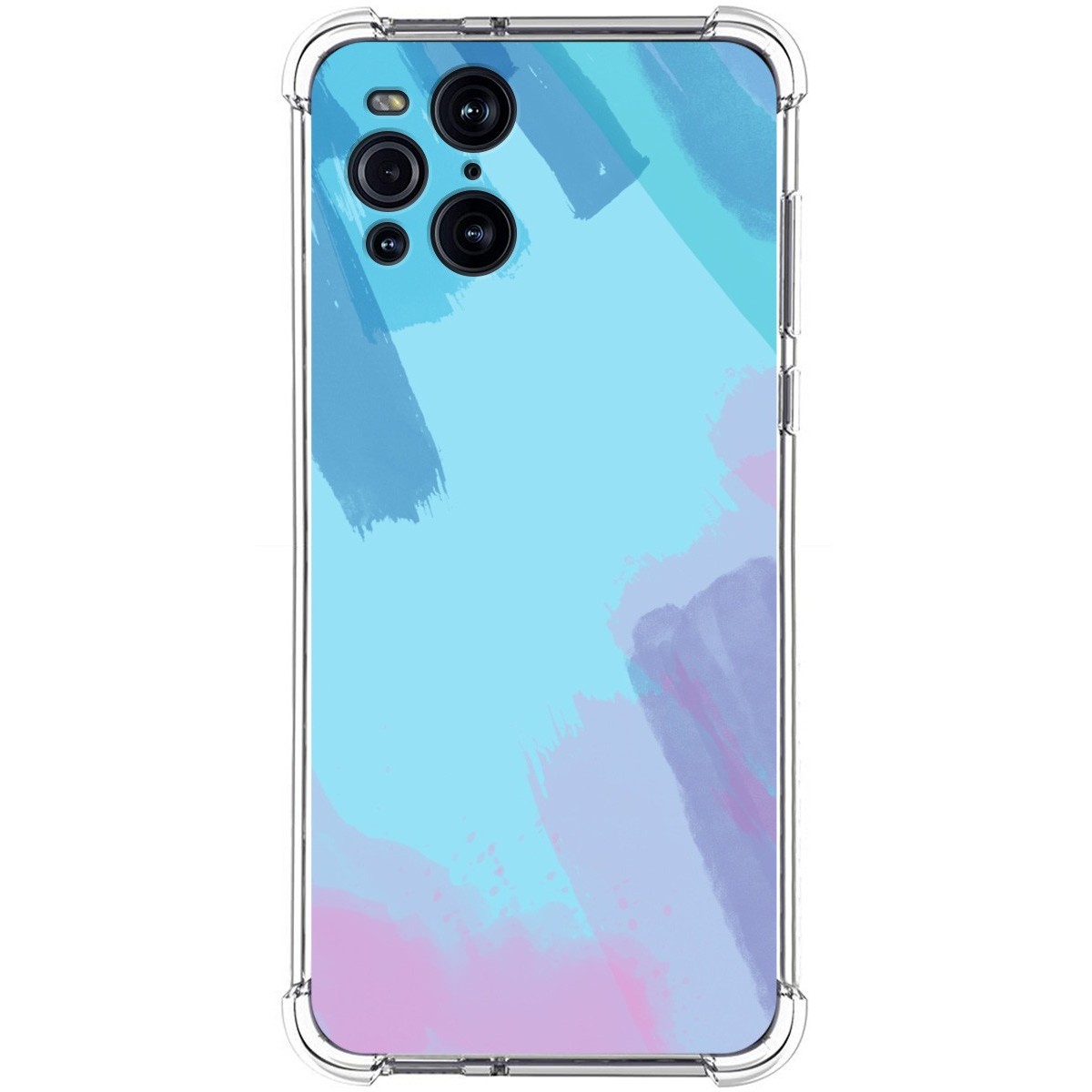 Funda Silicona Antigolpes para Oppo Find X3 Pro 5G diseño Acuarela 10 Dibujos