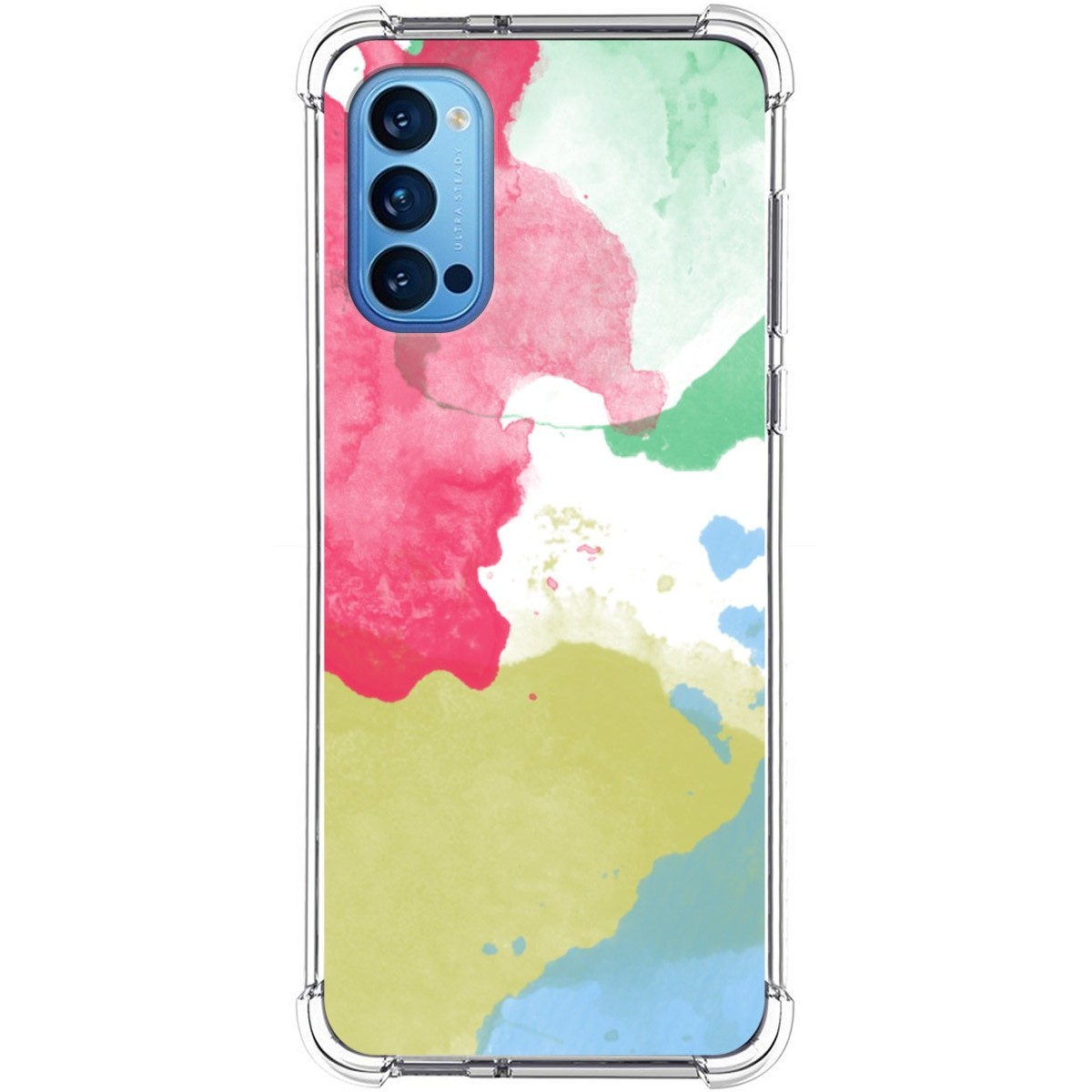 Funda Silicona Antigolpes para Oppo Reno 4 5G diseño Acuarela 02 Dibujos