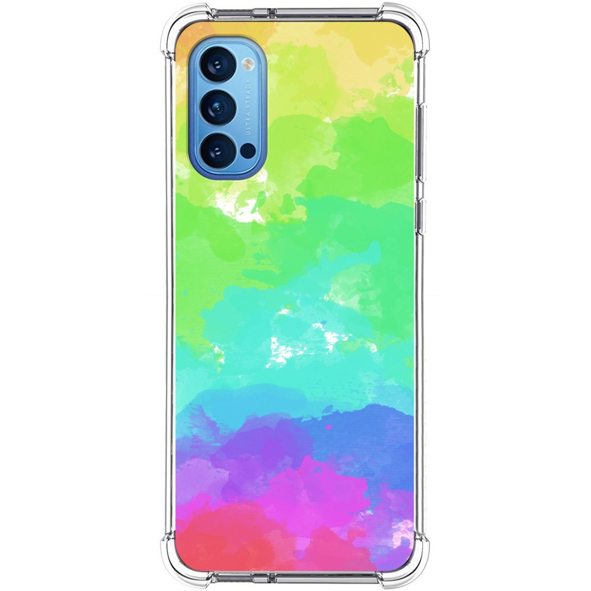 Funda Silicona Antigolpes para Oppo Reno 4 5G diseño Acuarela 03 Dibujos