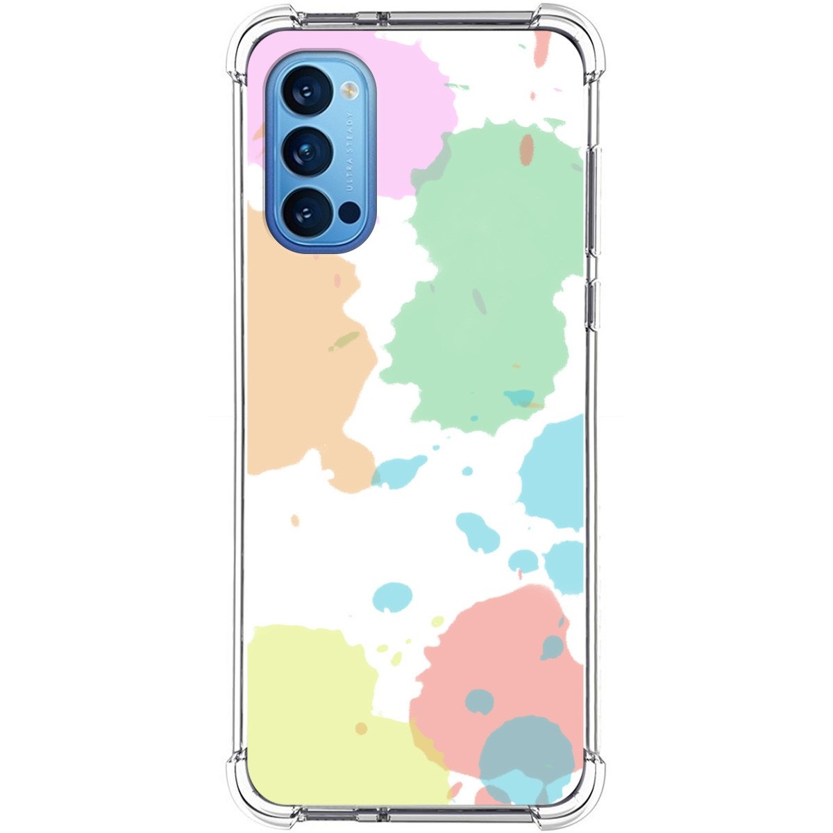 Funda Silicona Antigolpes para Oppo Reno 4 5G diseño Acuarela 05 Dibujos