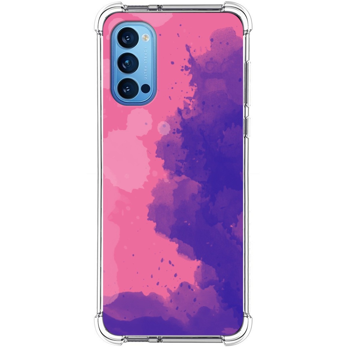 Funda Silicona Antigolpes para Oppo Reno 4 5G diseño Acuarela 07 Dibujos