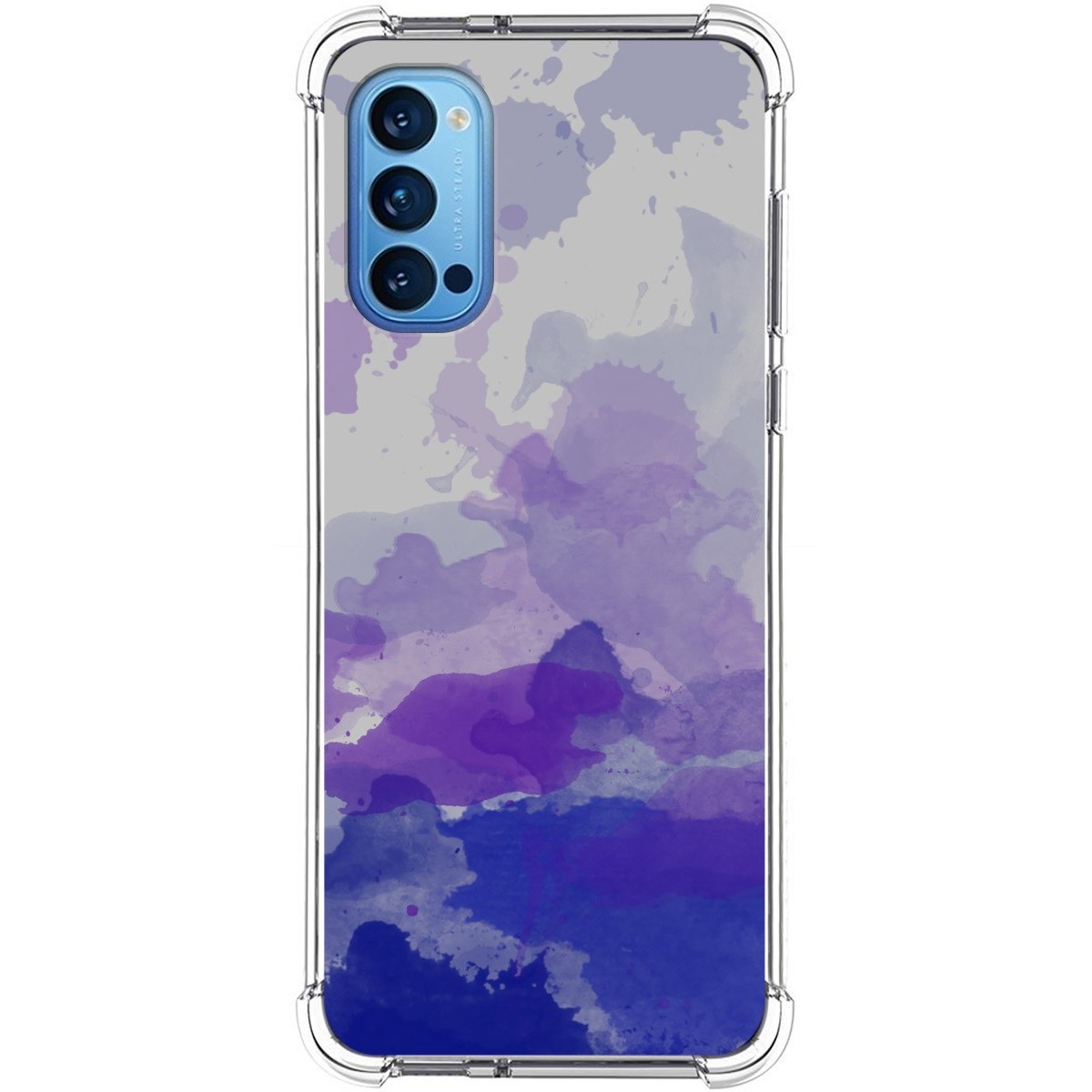 Funda Silicona Antigolpes para Oppo Reno 4 5G diseño Acuarela 09 Dibujos