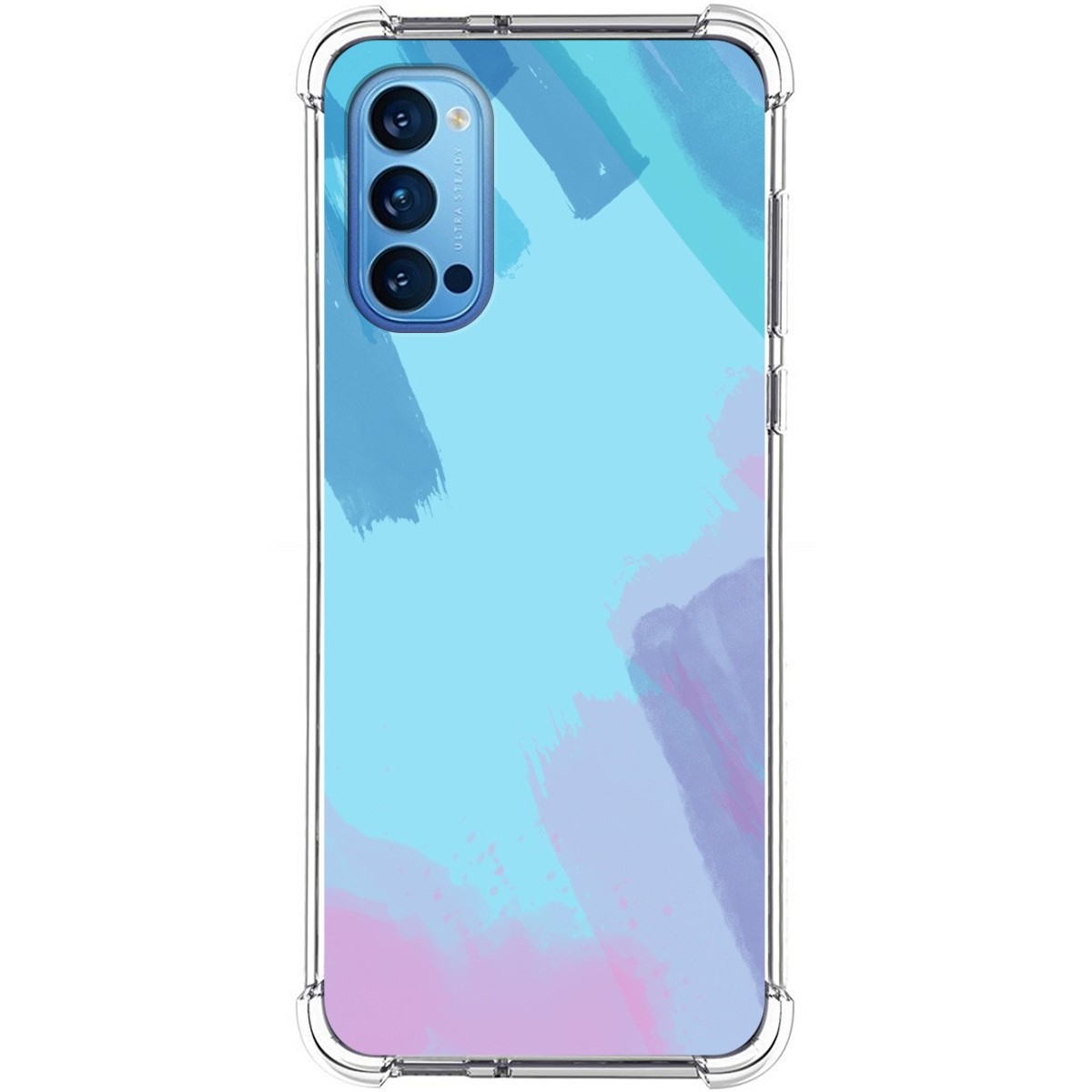 Funda Silicona Antigolpes para Oppo Reno 4 5G diseño Acuarela 10 Dibujos
