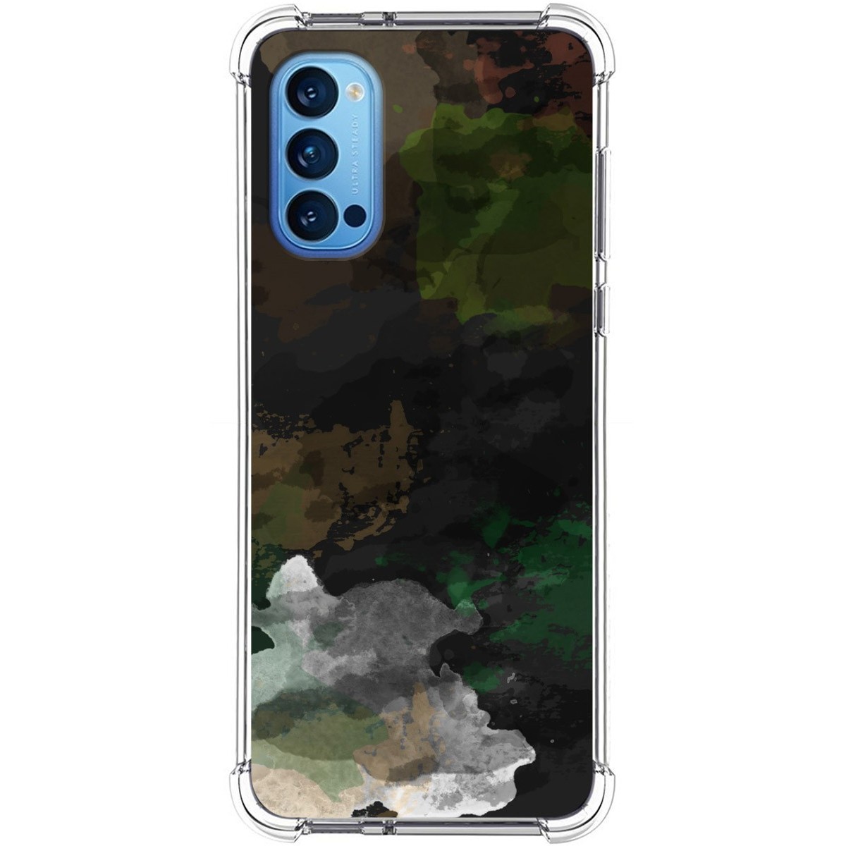 Funda Silicona Antigolpes para Oppo Reno 4 5G diseño Acuarela 12 Dibujos