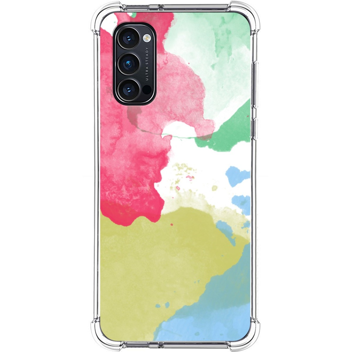 Funda Silicona Antigolpes para Oppo Reno 4 Pro 5G diseño Acuarela 02 Dibujos