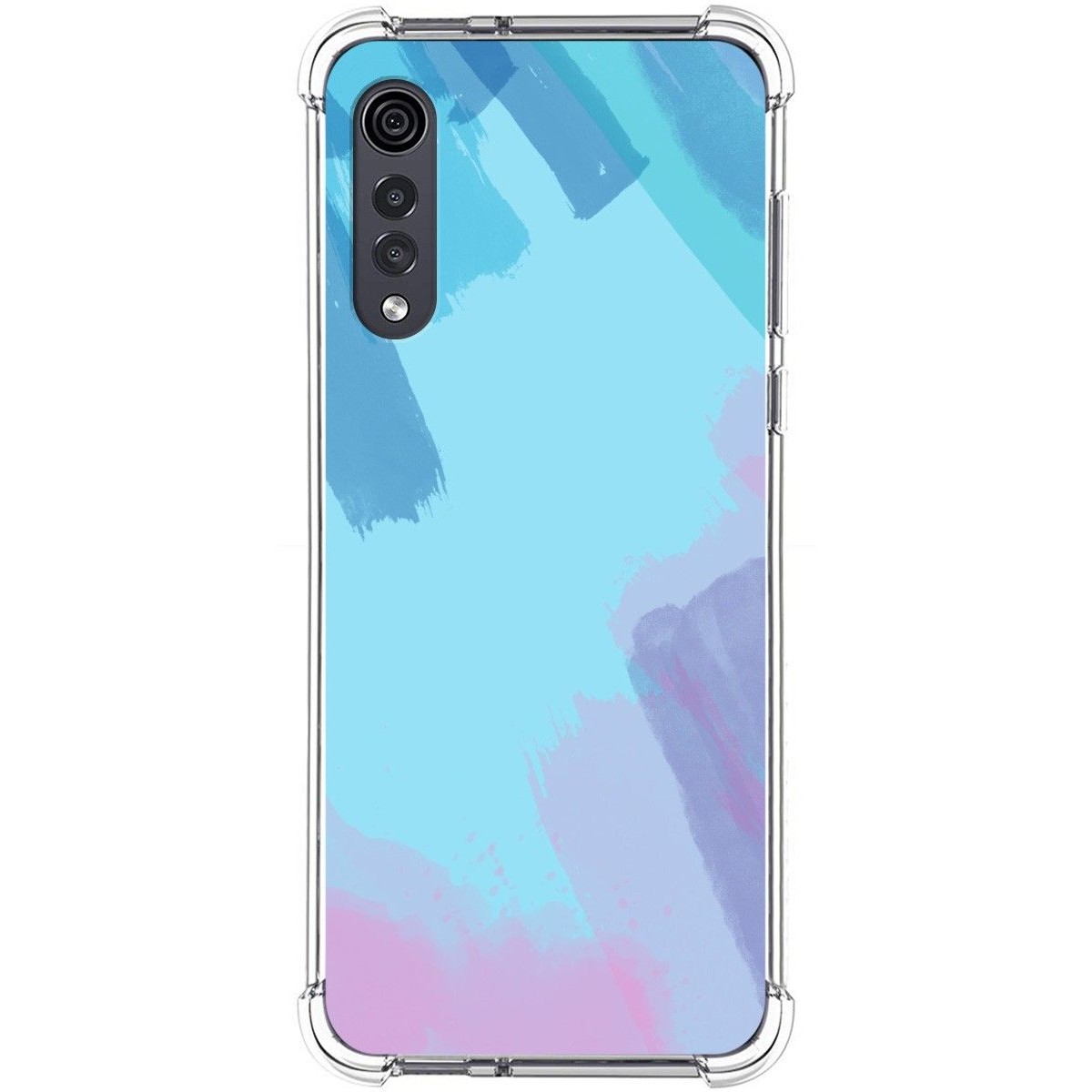 Funda Silicona Antigolpes para Lg Velvet 5G diseño Acuarela 10 Dibujos