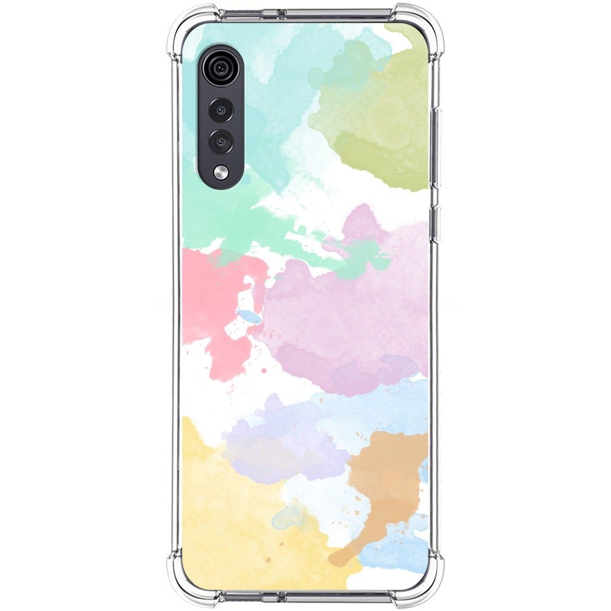 Funda Silicona Antigolpes para Lg Velvet 5G diseño Acuarela 11 Dibujos