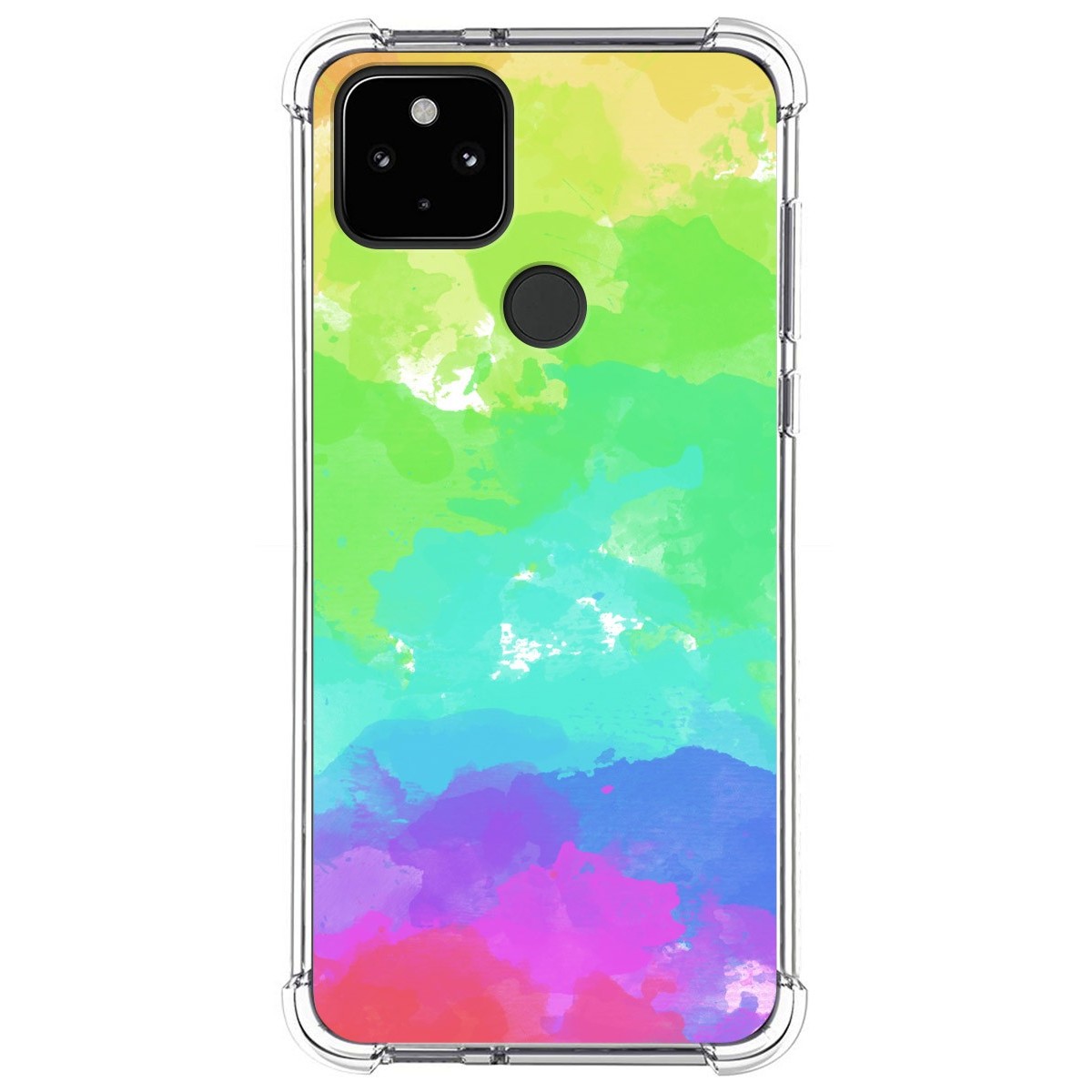 Funda Silicona Antigolpes para Google Pixel 4a diseño Acuarela 03 Dibujos