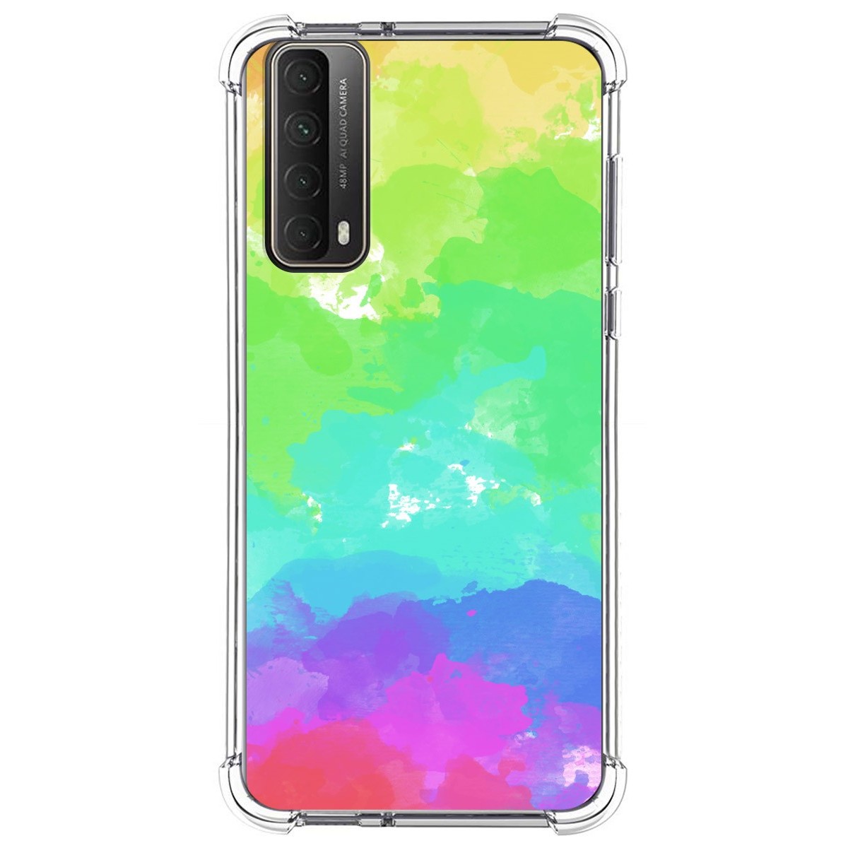 Funda Silicona Antigolpes para Huawei P Smart 2021 diseño Acuarela 03 Dibujos