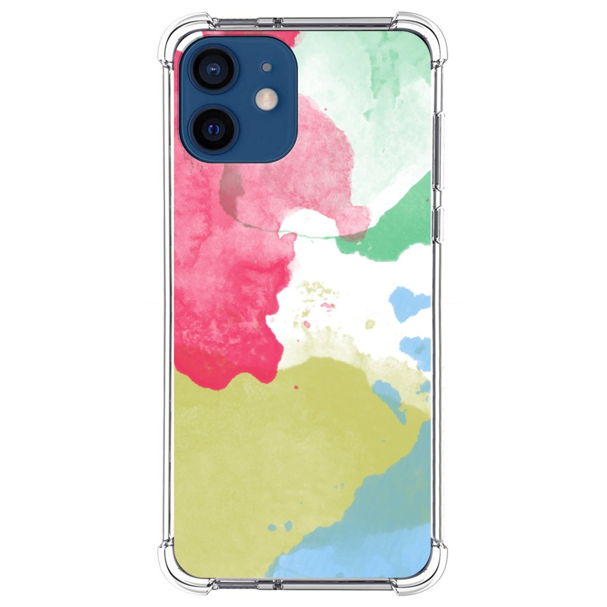 Funda Silicona Antigolpes para Iphone 12 / 12 Pro (6.1) diseño Acuarela 02 Dibujos