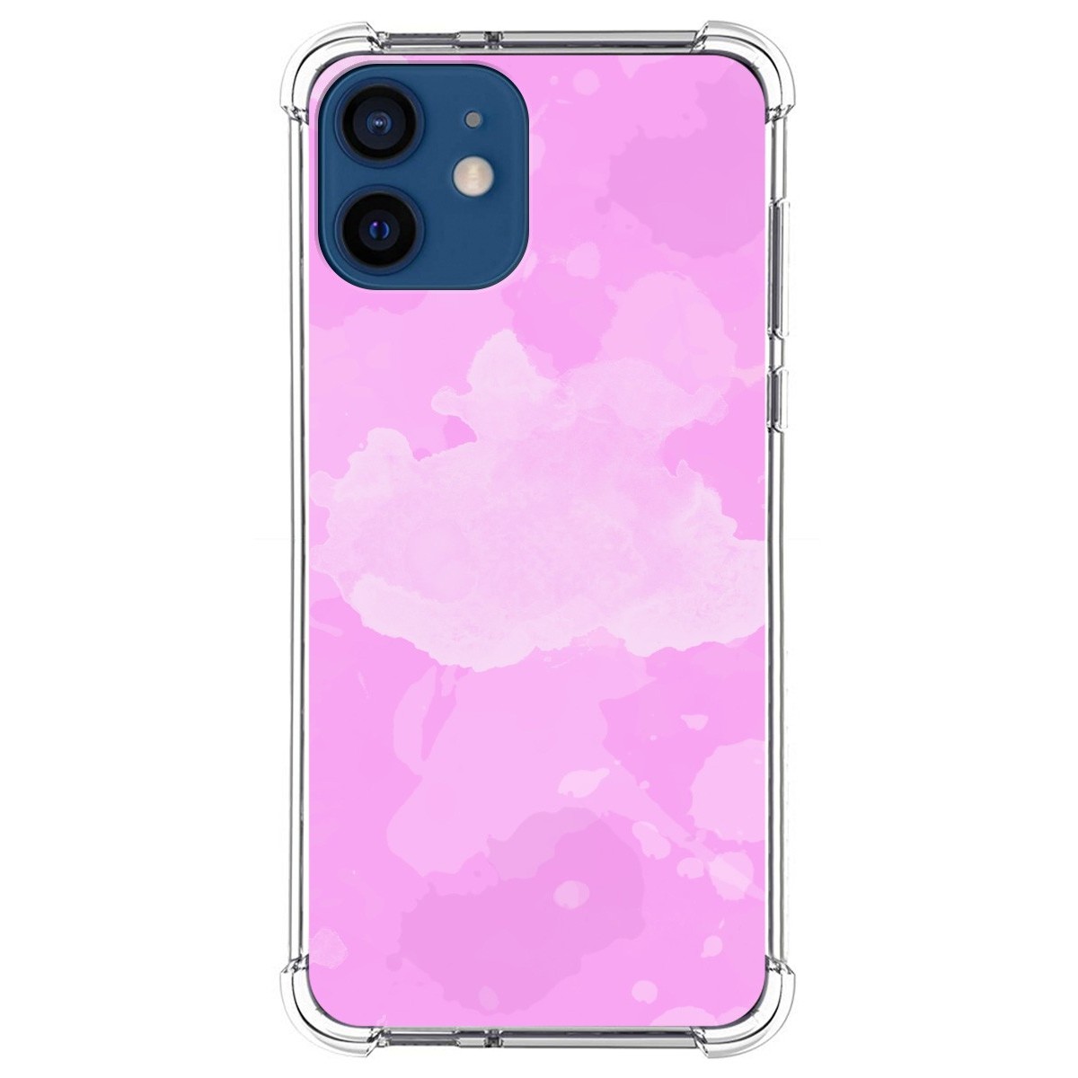 Funda Silicona Antigolpes para Iphone 12 / 12 Pro (6.1) diseño Acuarela 04 Dibujos