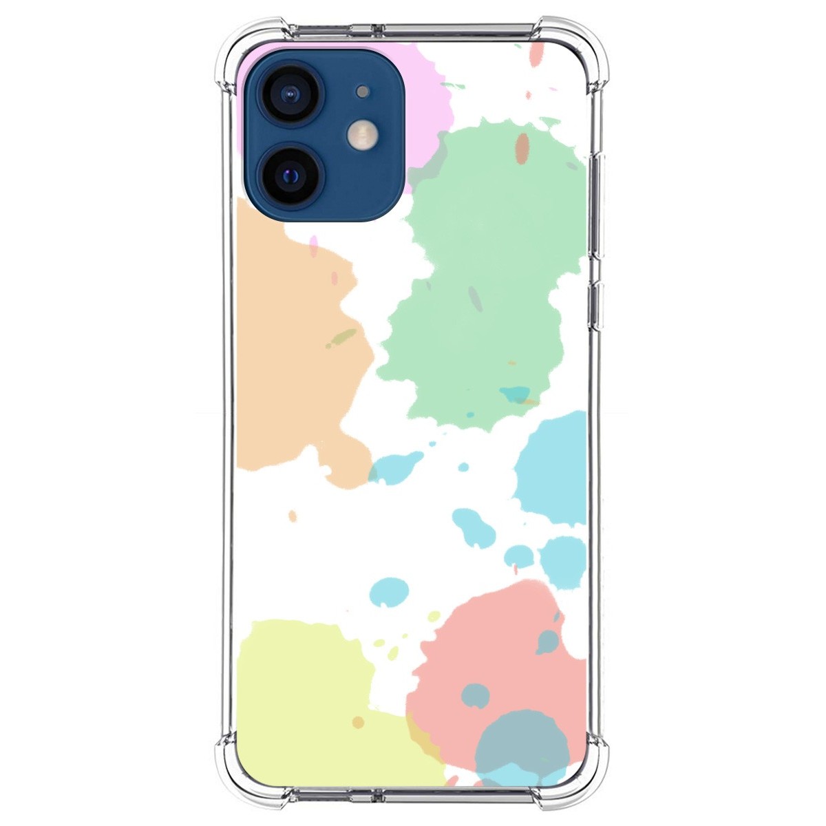 Funda Silicona Antigolpes para Iphone 12 / 12 Pro (6.1) diseño Acuarela 05 Dibujos