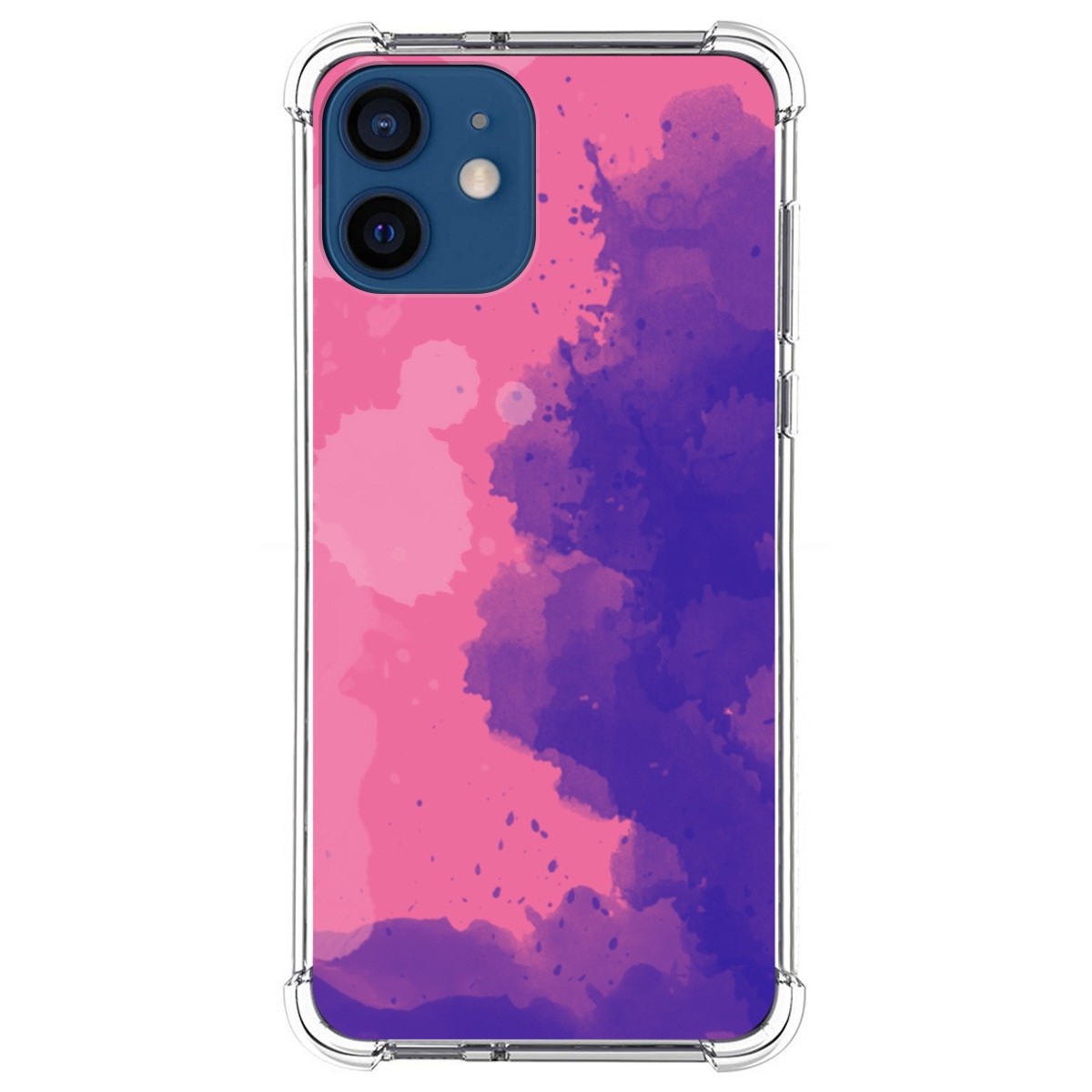 Funda Silicona Antigolpes para Iphone 12 / 12 Pro (6.1) diseño Acuarela 07 Dibujos