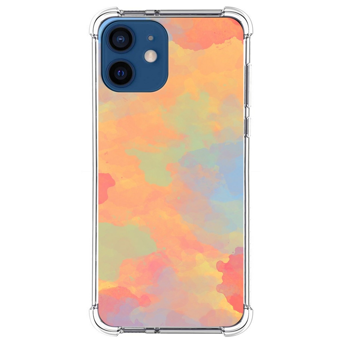 Funda Silicona Antigolpes para Iphone 12 / 12 Pro (6.1) diseño Acuarela 08 Dibujos