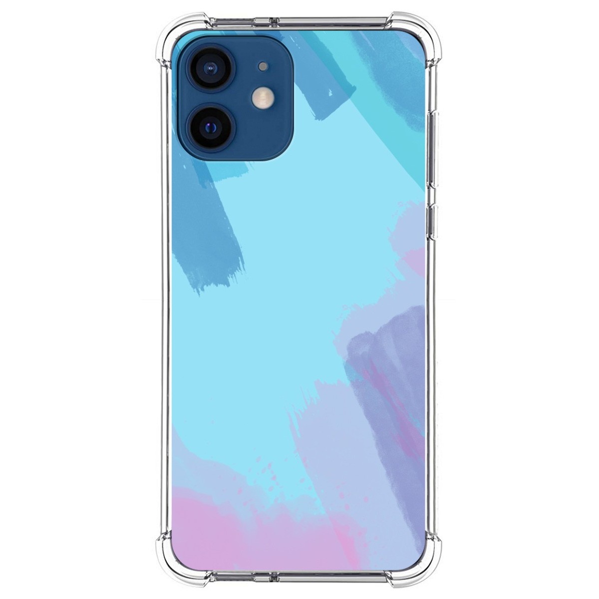 Funda Silicona Antigolpes para Iphone 12 / 12 Pro (6.1) diseño Acuarela 10 Dibujos