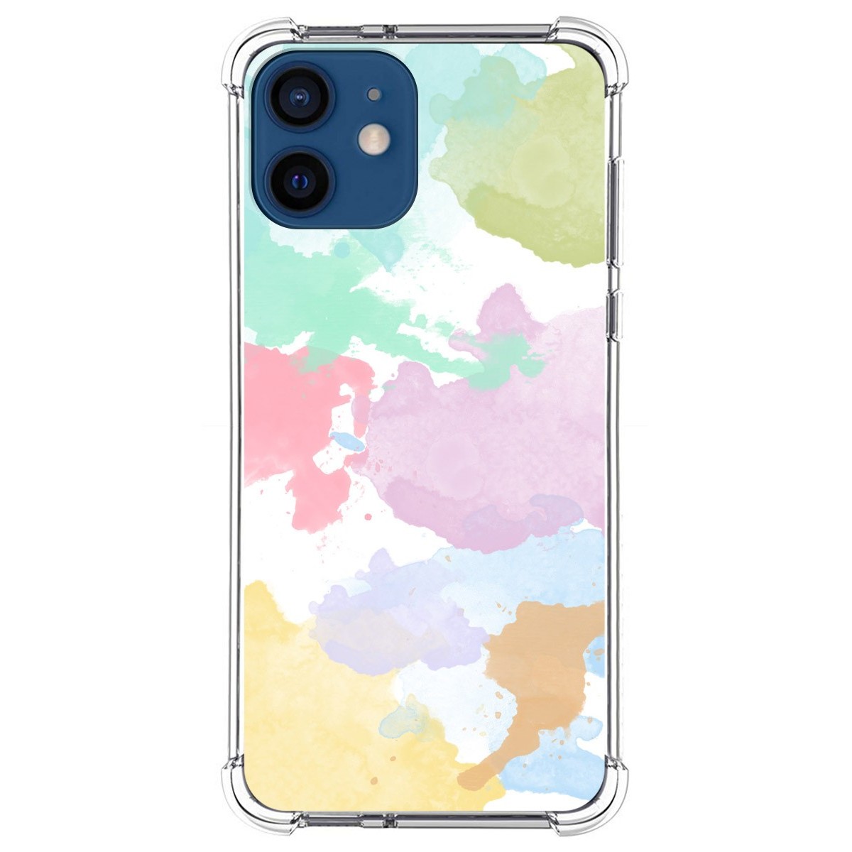 Funda Silicona Antigolpes para Iphone 12 / 12 Pro (6.1) diseño Acuarela 11 Dibujos