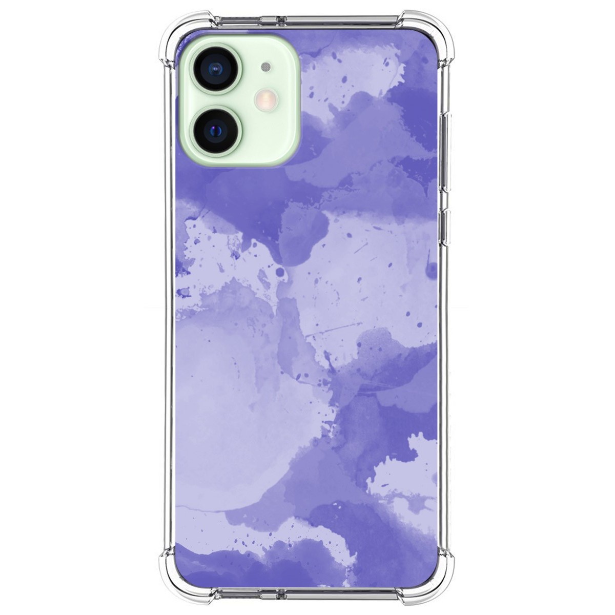 Funda Silicona Antigolpes para Iphone 12 Mini (5.4) diseño Acuarela 01 Dibujos