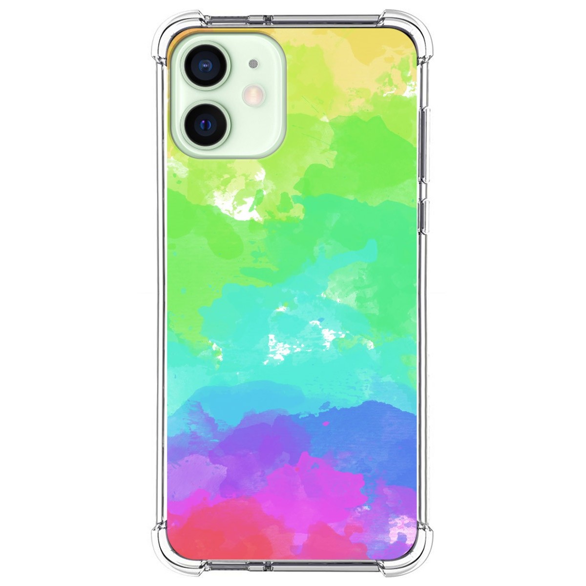 Funda Silicona Antigolpes para Iphone 12 Mini (5.4) diseño Acuarela 03 Dibujos