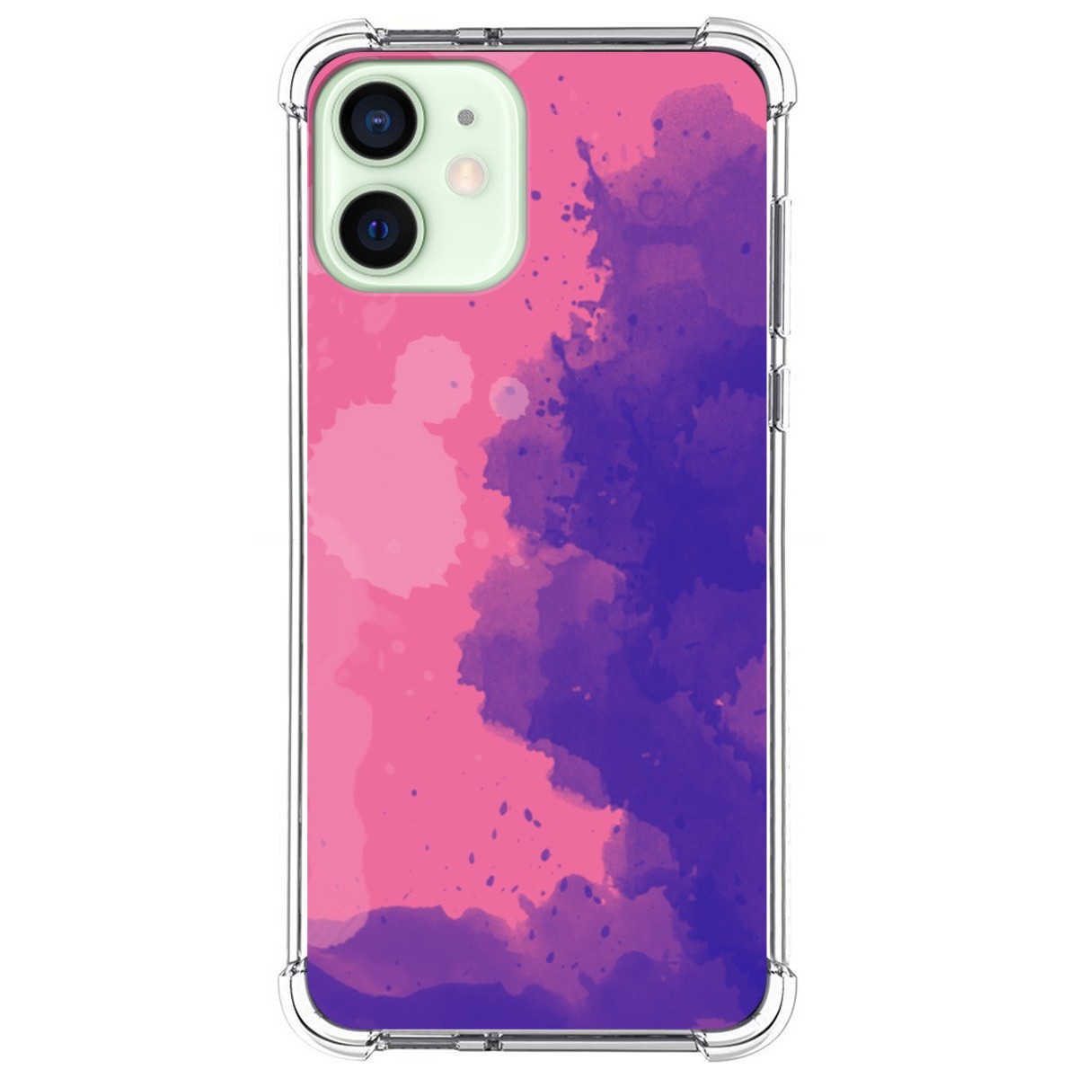 Funda Silicona Antigolpes para Iphone 12 Mini (5.4) diseño Acuarela 07 Dibujos