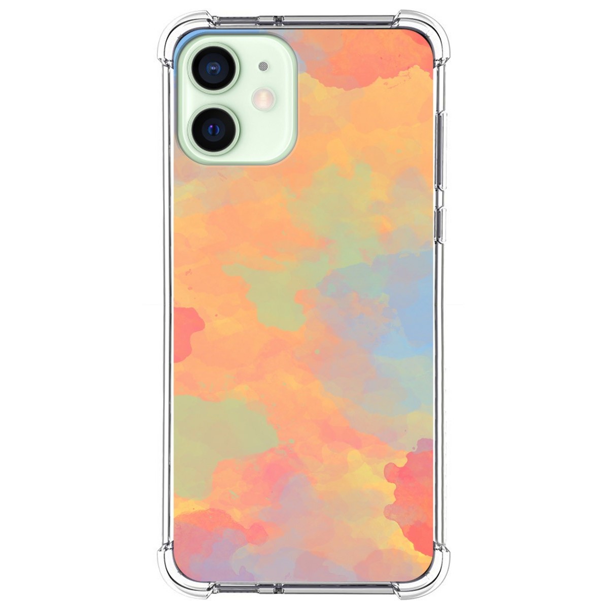 Funda Silicona Antigolpes para Iphone 12 Mini (5.4) diseño Acuarela 08 Dibujos