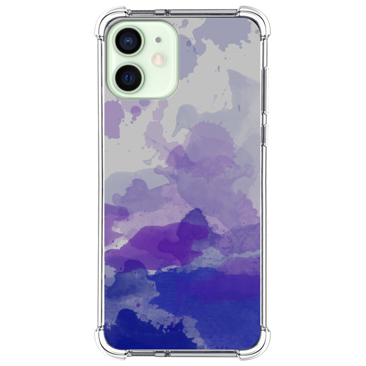 Funda Silicona Antigolpes para Iphone 12 Mini (5.4) diseño Acuarela 09 Dibujos