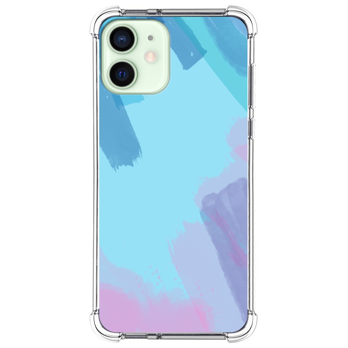 Funda Silicona Antigolpes para Iphone 12 Mini (5.4) diseño Acuarela 10 Dibujos