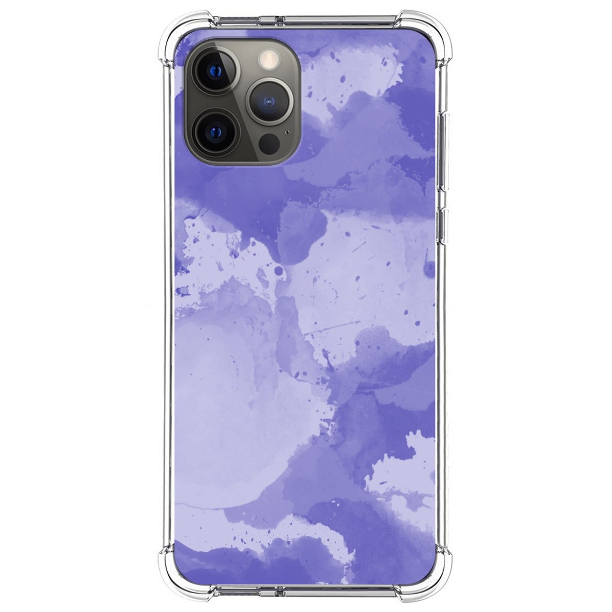 Funda Silicona Antigolpes para Iphone 12 Pro Max (6.7) diseño Acuarela 01 Dibujos