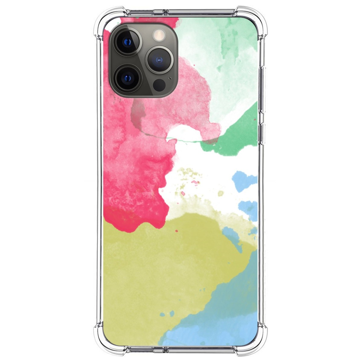 Funda Silicona Antigolpes para Iphone 12 Pro Max (6.7) diseño Acuarela 02 Dibujos