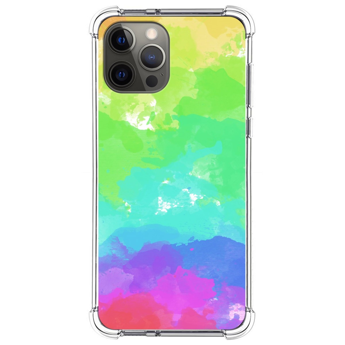 Funda Silicona Antigolpes para Iphone 12 Pro Max (6.7) diseño Acuarela 03 Dibujos