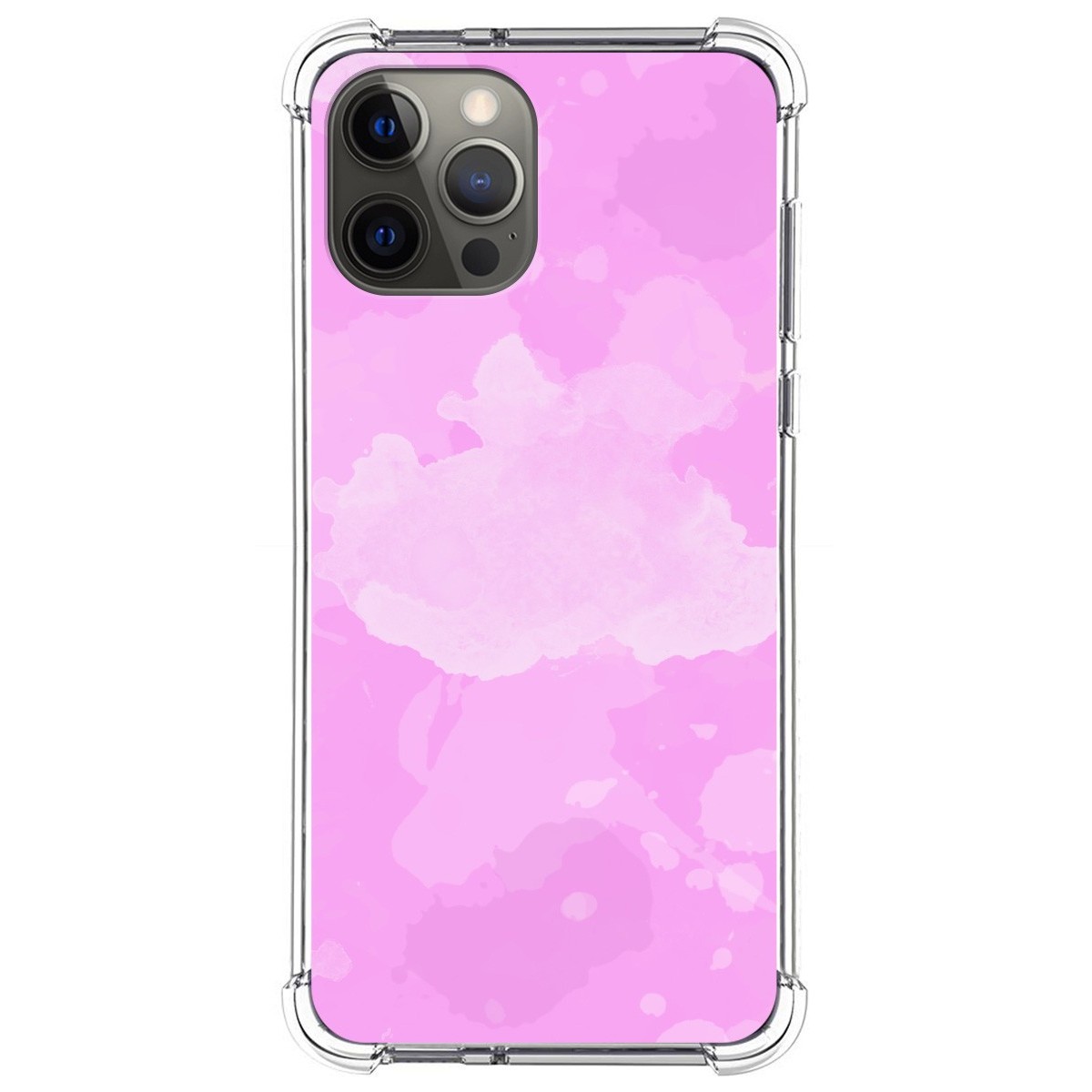 Funda Silicona Antigolpes para Iphone 12 Pro Max (6.7) diseño Acuarela 04 Dibujos