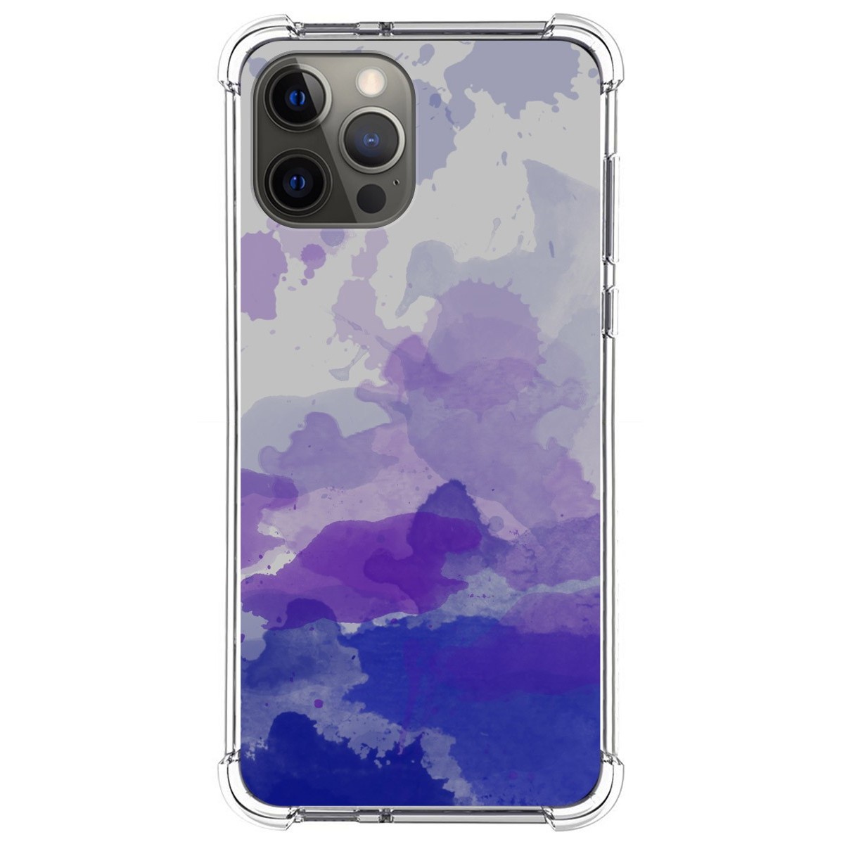 Funda Silicona Antigolpes para Iphone 12 Pro Max (6.7) diseño Acuarela 09 Dibujos