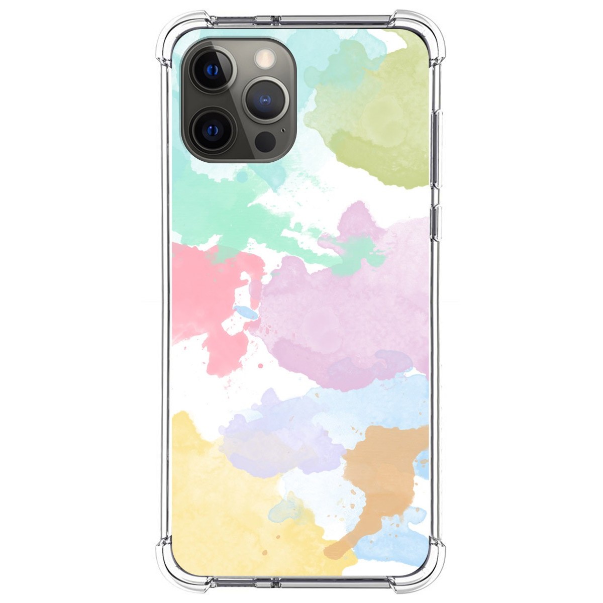 Funda Silicona Antigolpes para Iphone 12 Pro Max (6.7) diseño Acuarela 11 Dibujos