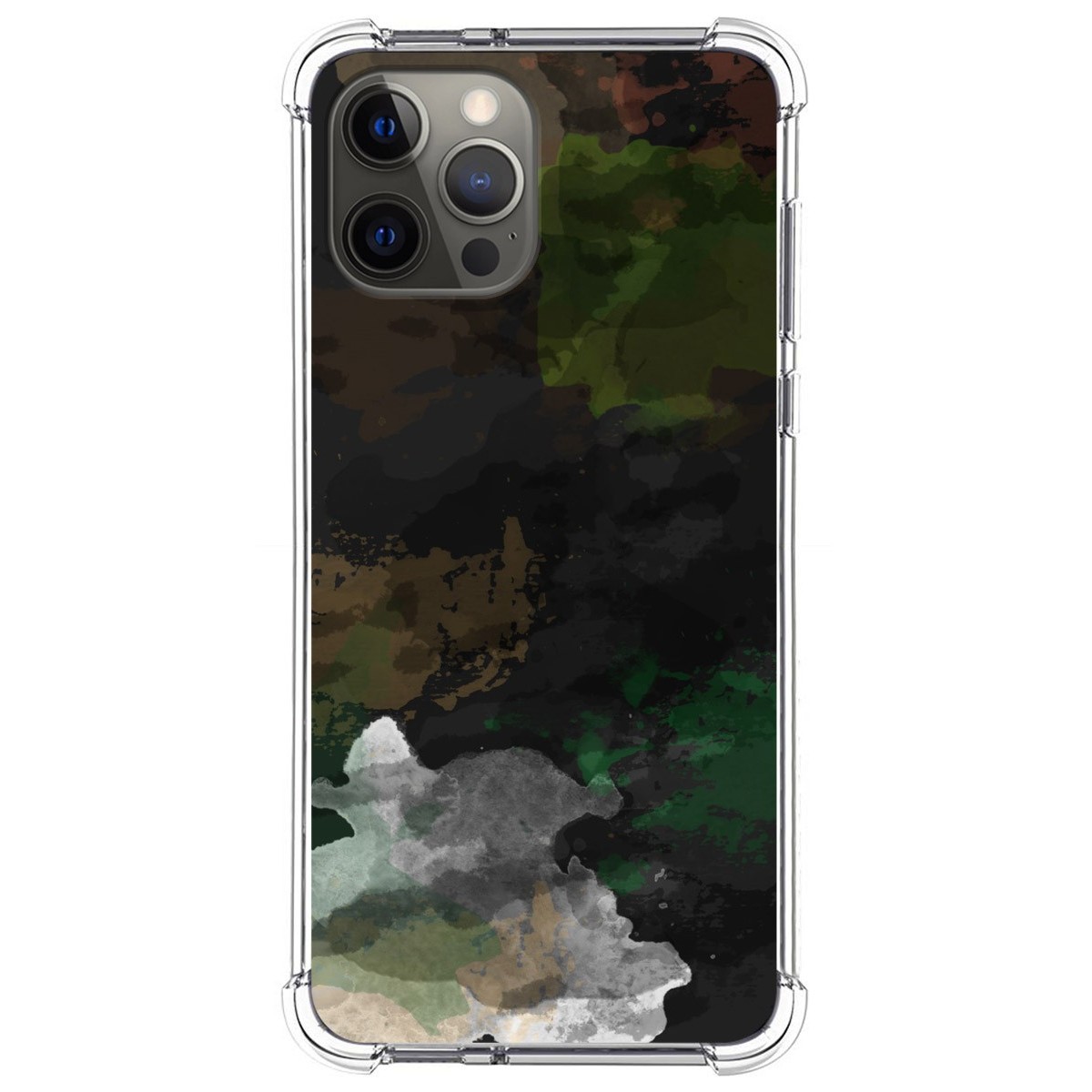 Funda Silicona Antigolpes para Iphone 12 Pro Max (6.7) diseño Acuarela 12 Dibujos