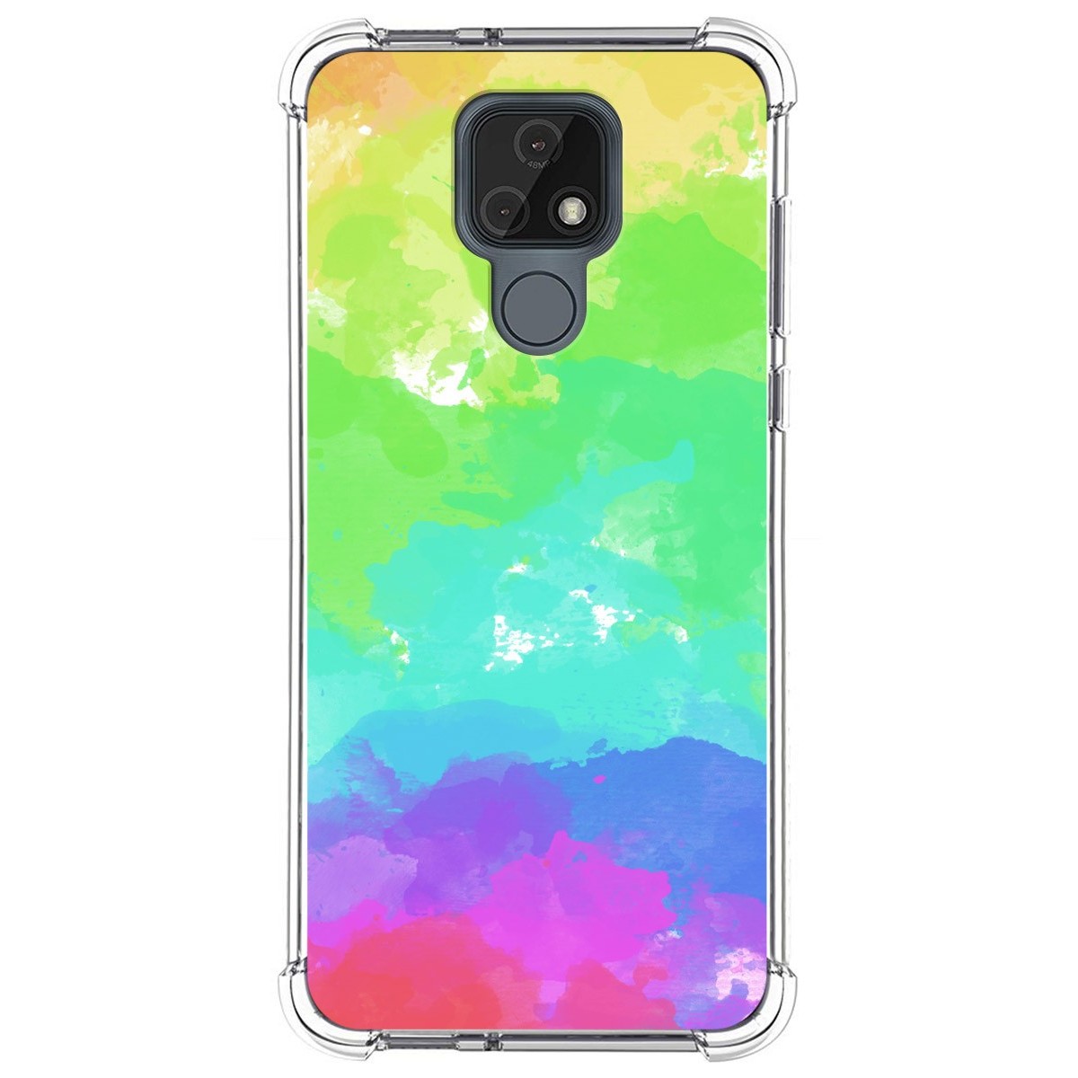 Funda Silicona Antigolpes para Motorola Moto E7 diseño Acuarela 03 Dibujos
