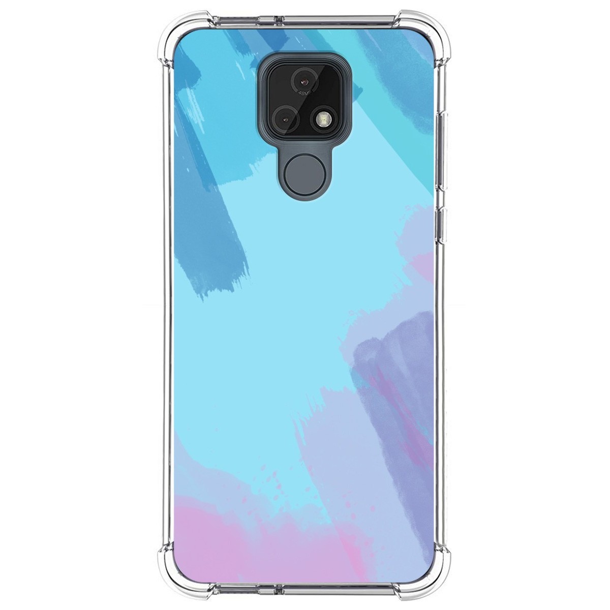 Funda Silicona Antigolpes para Motorola Moto E7 diseño Acuarela 10 Dibujos