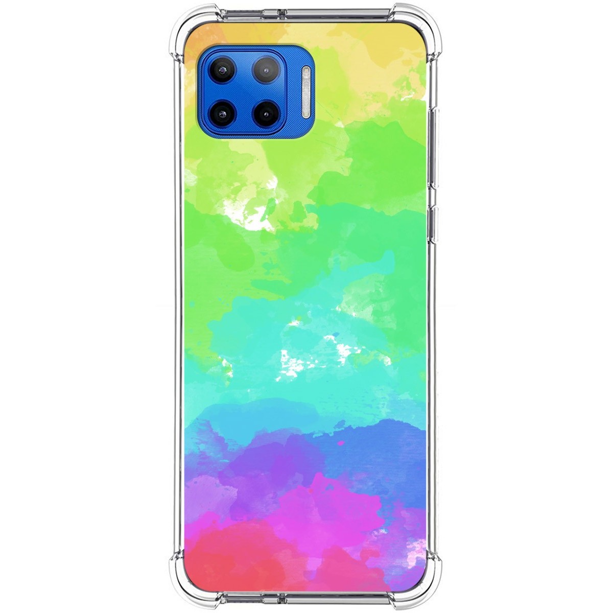 Funda Silicona Antigolpes para Motorola Moto G 5G Plus diseño Acuarela 03 Dibujos