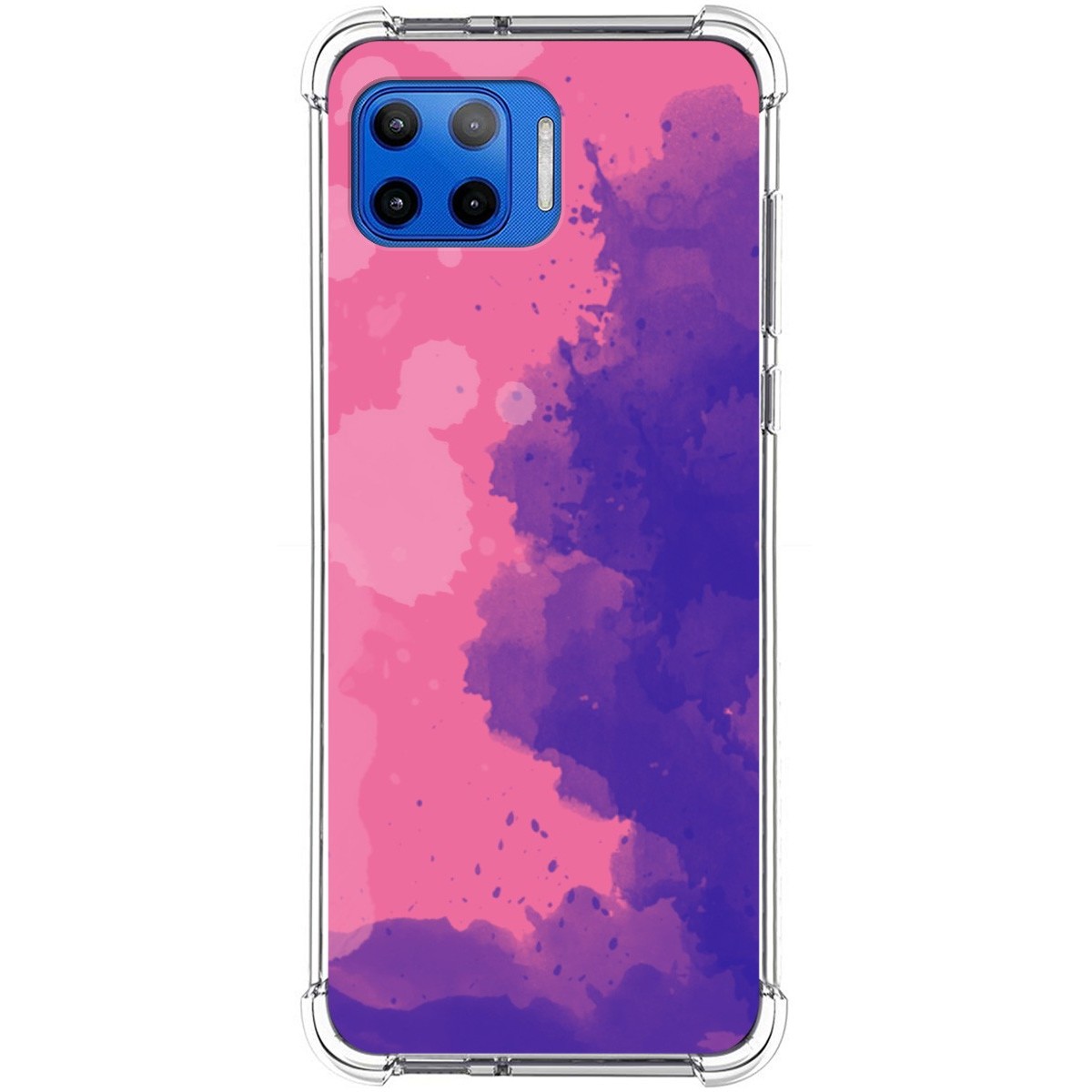 Funda Silicona Antigolpes para Motorola Moto G 5G Plus diseño Acuarela 07 Dibujos