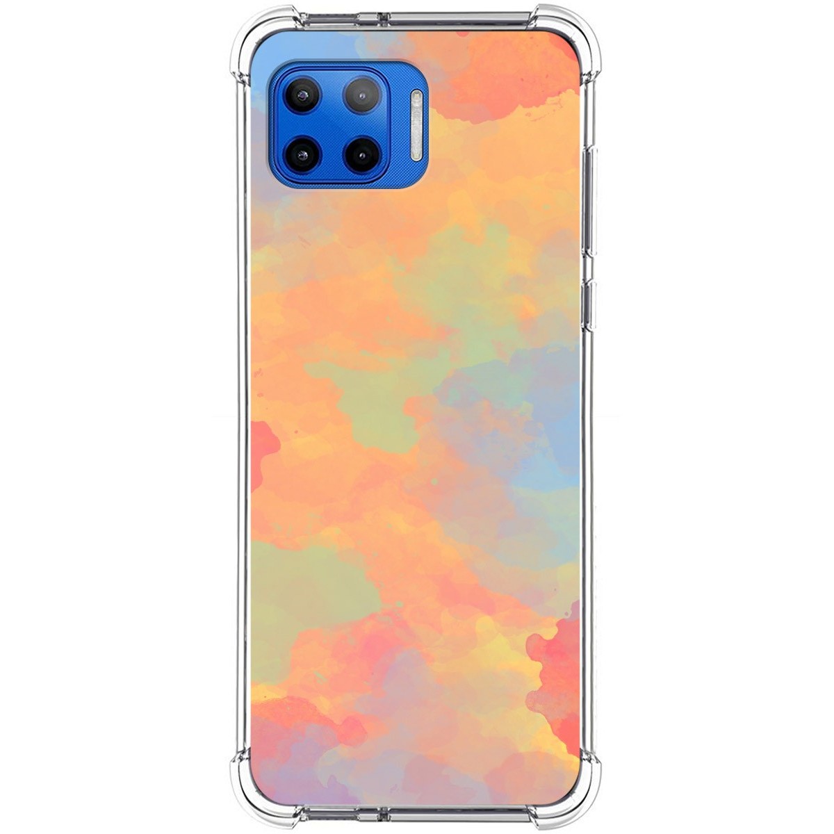 Funda Silicona Antigolpes para Motorola Moto G 5G Plus diseño Acuarela 08 Dibujos