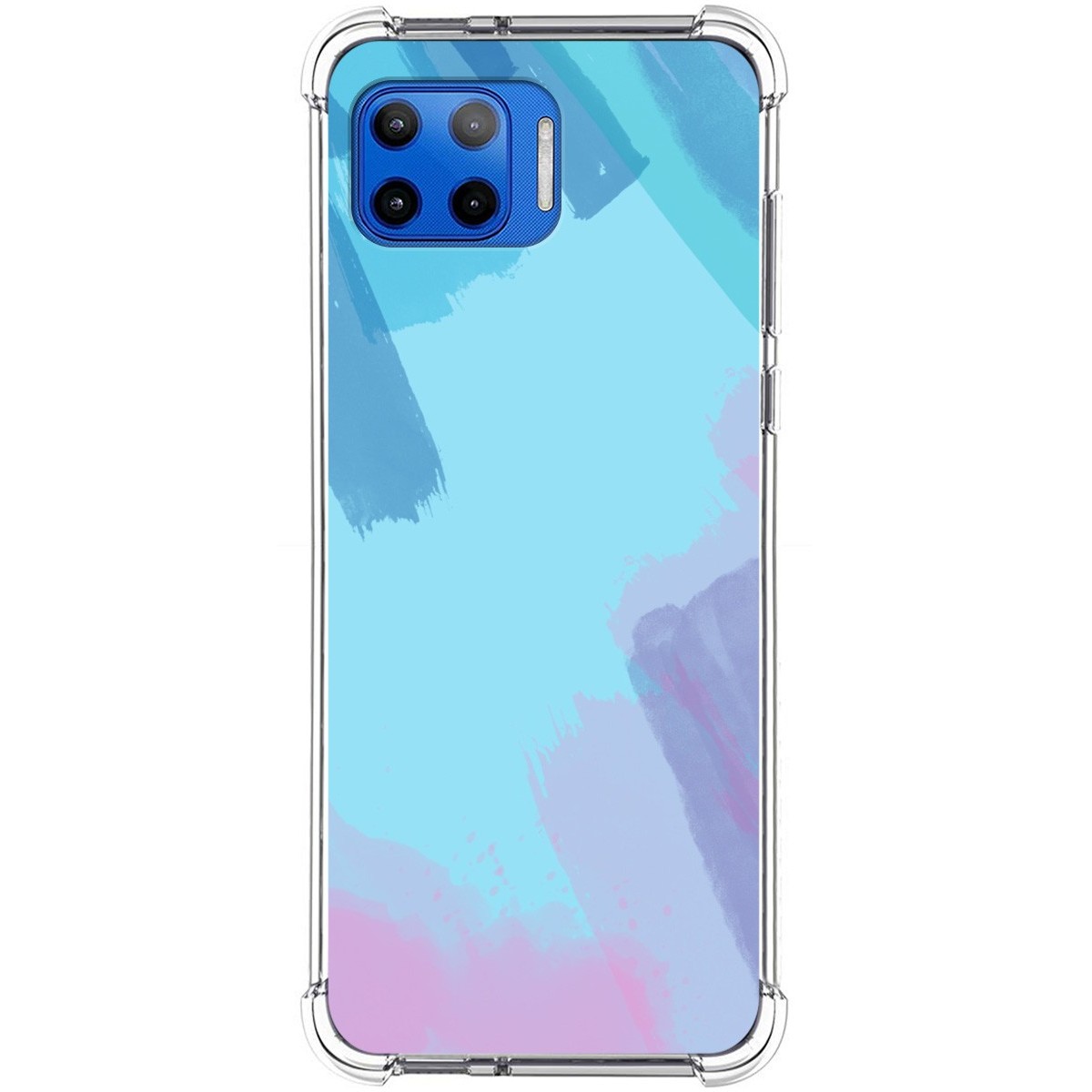 Funda Silicona Antigolpes para Motorola Moto G 5G Plus diseño Acuarela 10 Dibujos