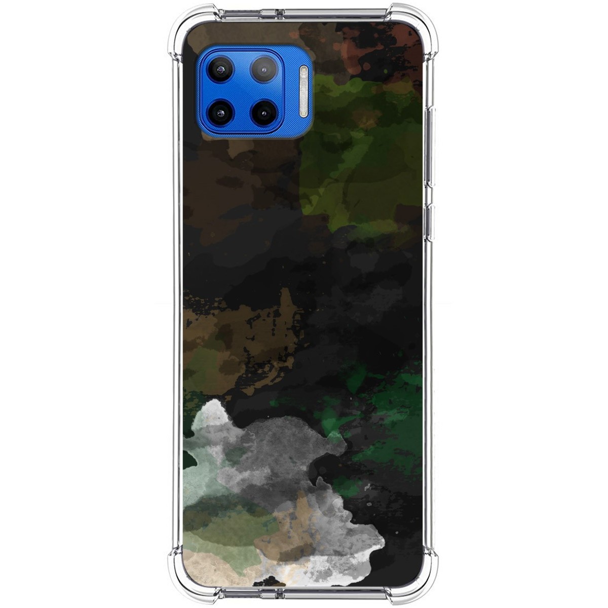 Funda Silicona Antigolpes para Motorola Moto G 5G Plus diseño Acuarela 12 Dibujos