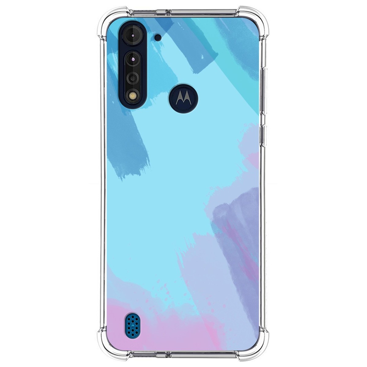 Funda Silicona Antigolpes para Motorola Moto G8 Power Lite diseño Acuarela 10 Dibujos