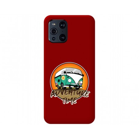 Funda Silicona Líquida Roja para Oppo Find X3 Pro 5G diseño Adventure Time Dibujos